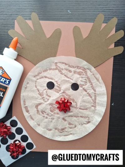 Coffee Filter Reindeer Craft Idea