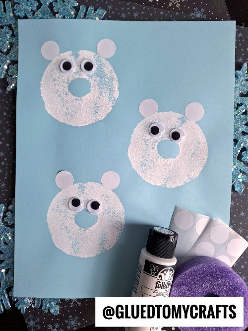 Pool Noodle Stamped Polar Bears