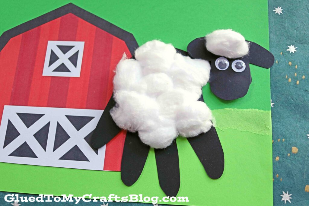 Handprint Paper Baby Sheep Keepsake Idea For Kids To Make