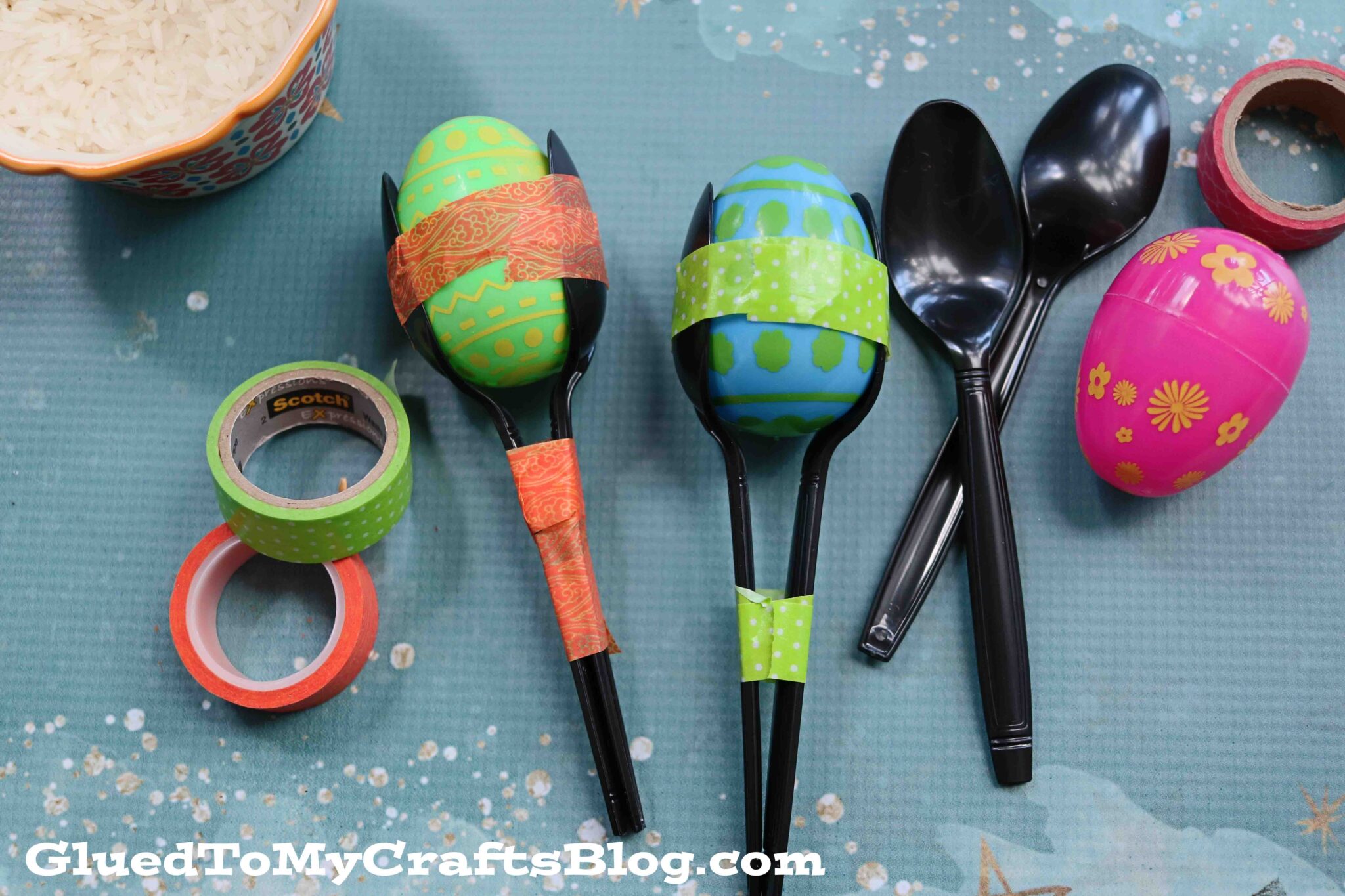 5 Minute Rice Noisemaker Craft