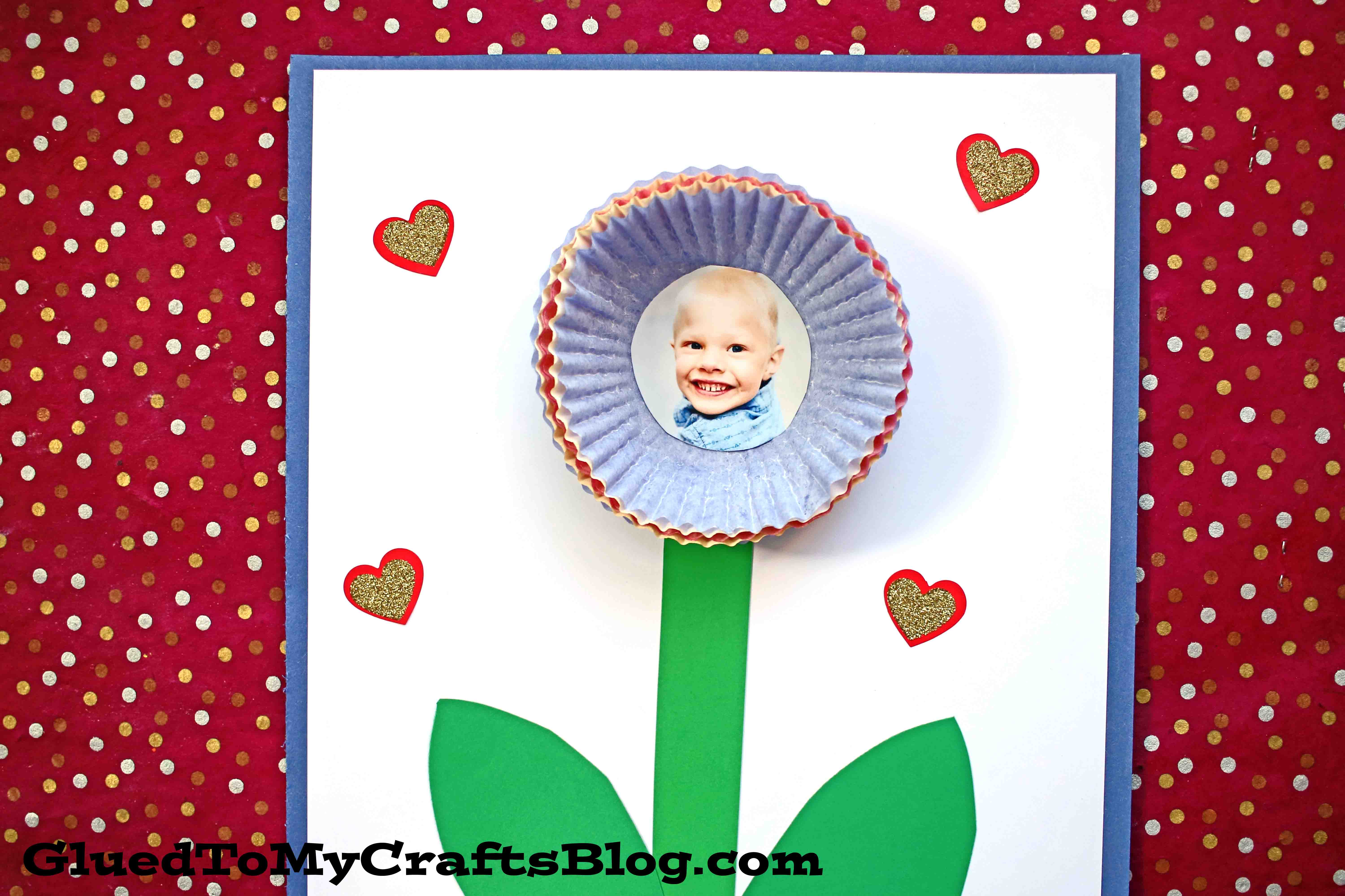 Paper Muffin Cup Flower - Toddler Craft Idea