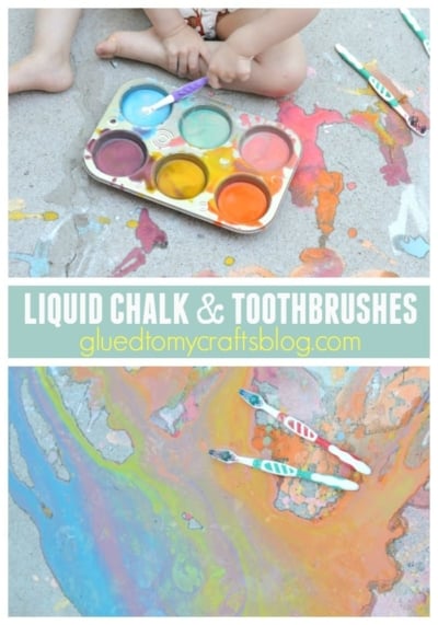 DIY Liquid Sidewalk Chalk Craft Idea