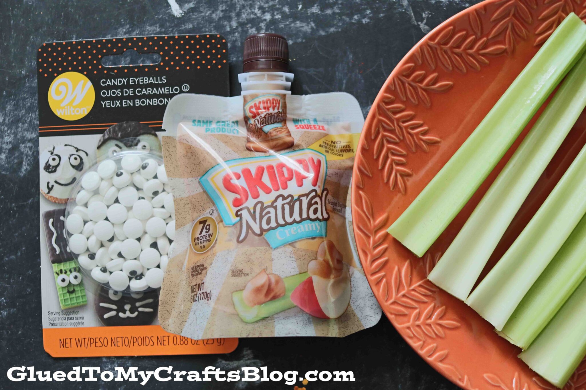 Monster Eyeball Celery Stick Snacks
