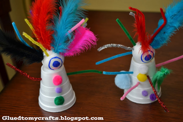 Styrofoam Cup Creative Monsters
