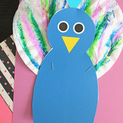 Coffee Filter Peacock Craft Idea