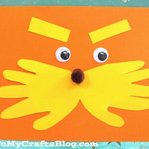 Dr Seuss Inspired - Handprint Lorax Keepsake Idea