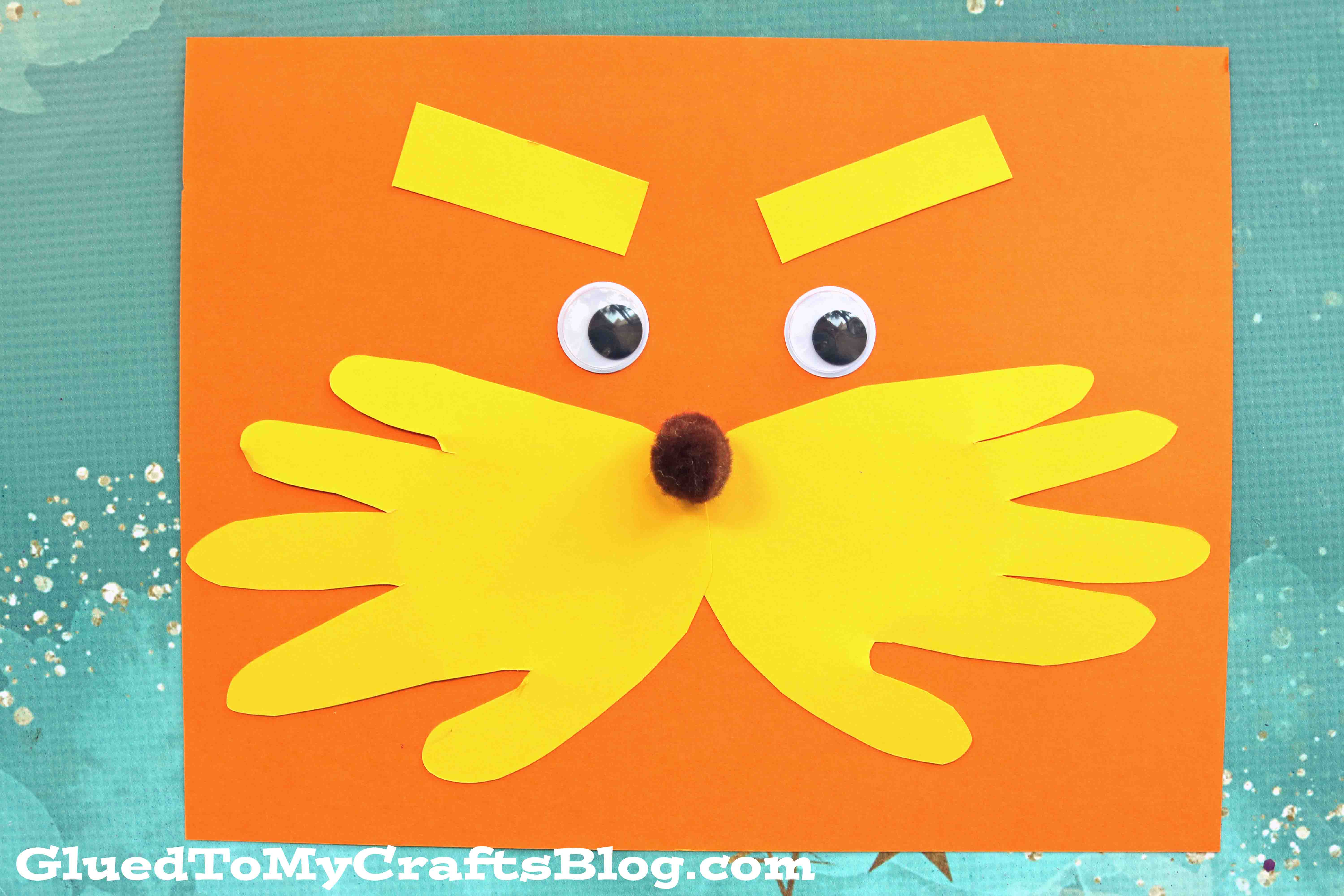 Dr Seuss Inspired - Handprint Lorax Keepsake Idea