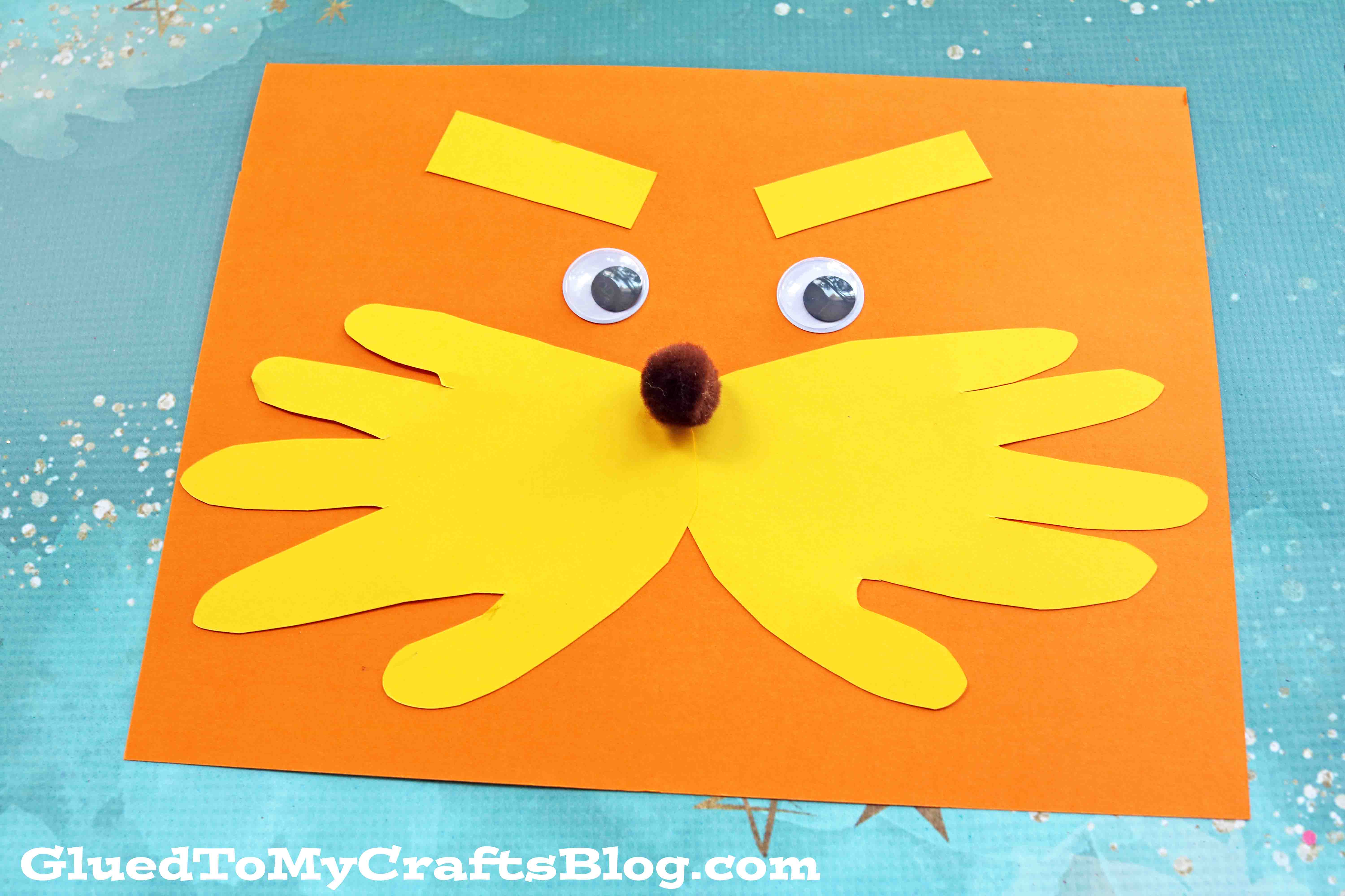 Dr Seuss Inspired - Handprint Lorax Keepsake Idea