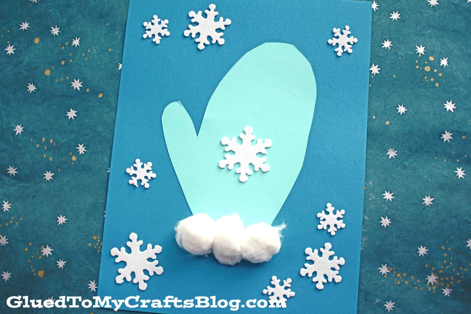 Toddler Made Paper Mitten Craft Idea For Winter