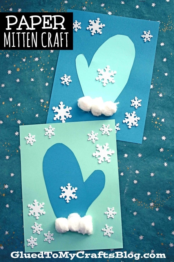Toddler Made - Paper Mitten Craft