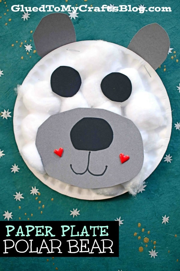 Paper Plate Polar Bear {Kid Craft}