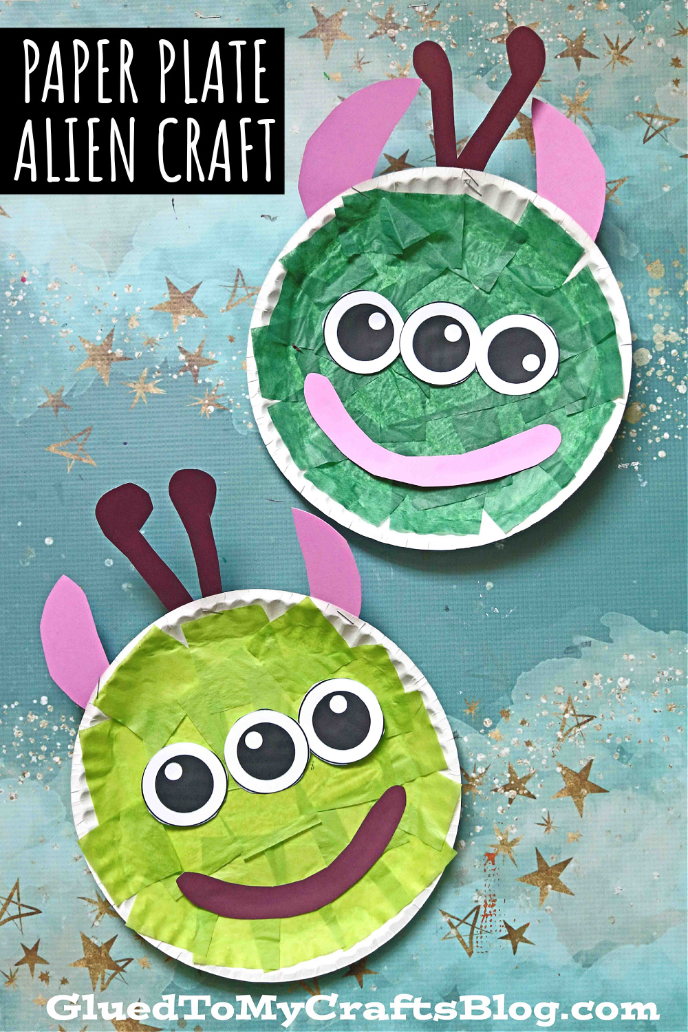 Paper Plate Alien Craft