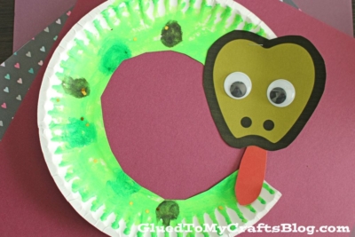 Paper Plate Snake Craft Idea For Kids