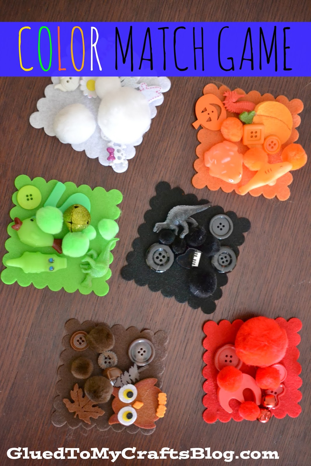 Color Match Game {Busy Bag Idea} SUPER EASY Color Match Game For Moms To DIY Today!