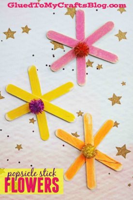 Popsicle Stick Flowers {Kid Craft}