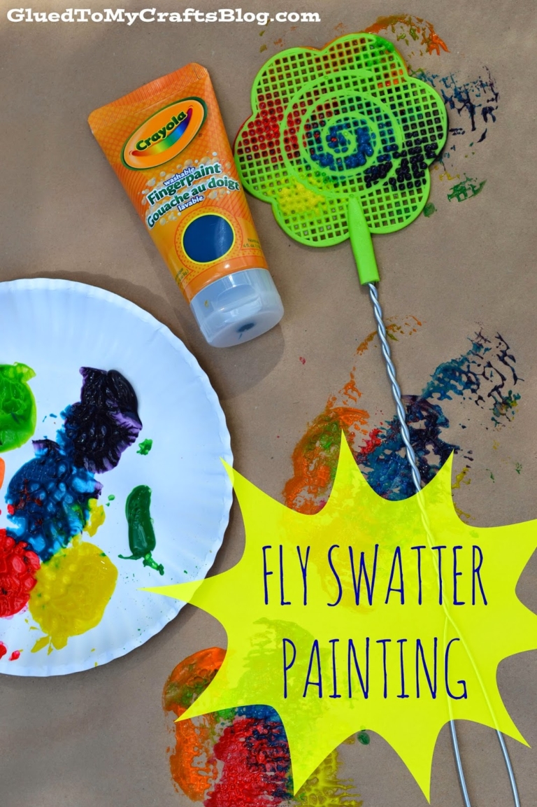 Fly Swatter Painting A Unique Art Project For Kids