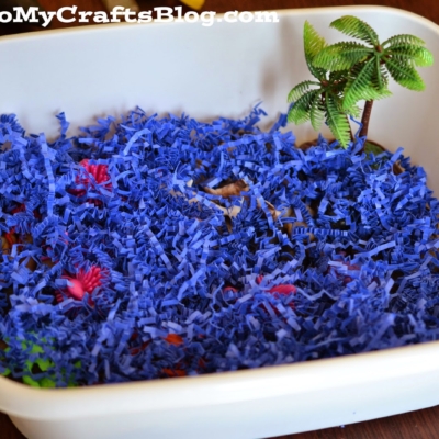Ocean Sensory Bin Idea For Toddlers