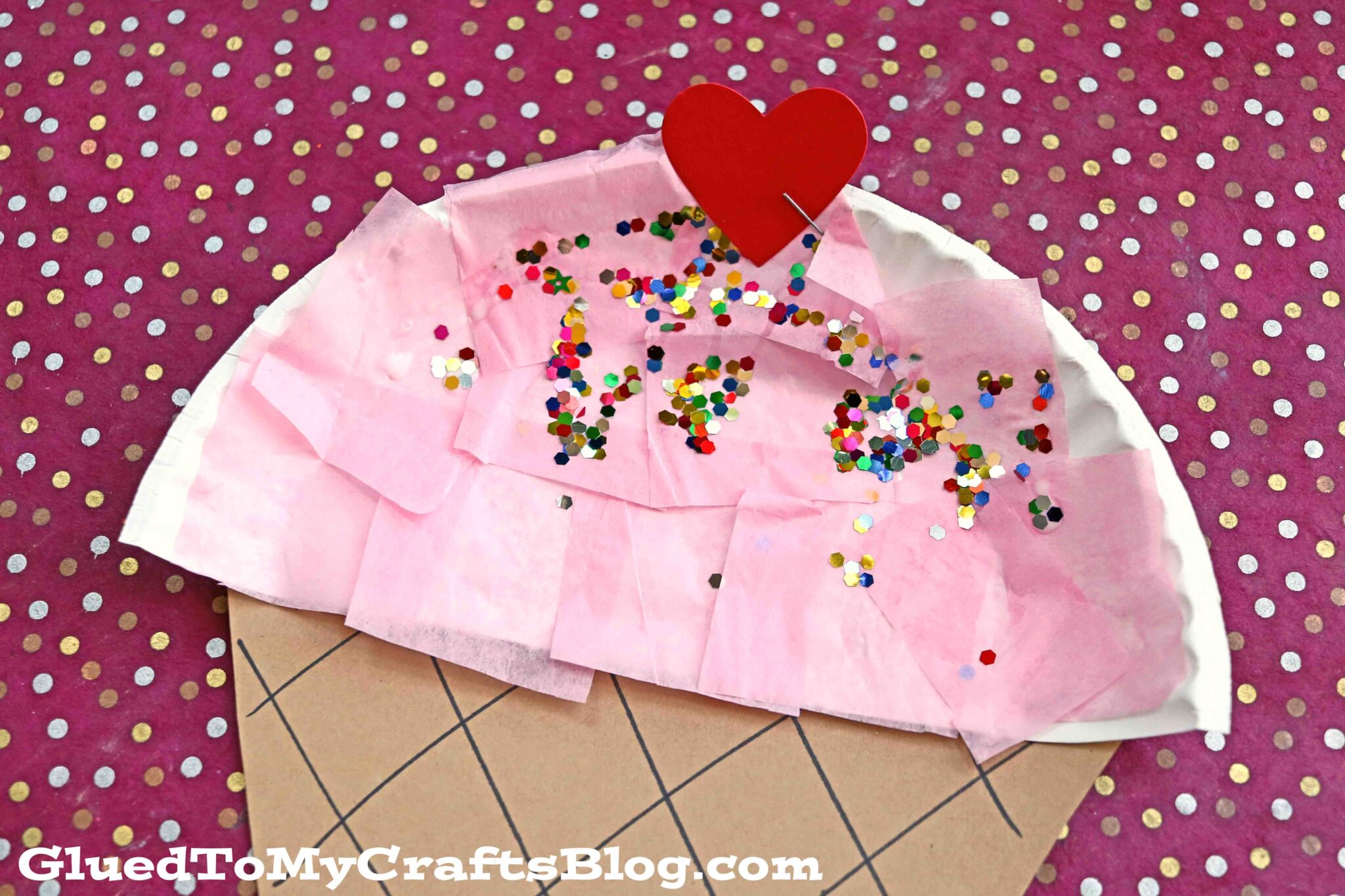 Paper Plate Ice Cream Craft For Kids