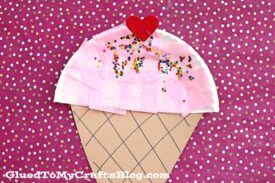 Paper Plate Ice Cream - Kid Craft Idea For Summer