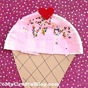 Paper Plate Ice Cream - Kid Craft Idea For Summer