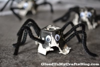 Egg Carton Spider Kids Craft Idea