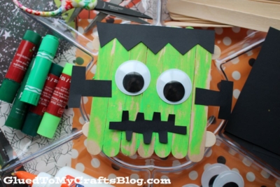 Green Frankenstein Monster Craft Idea For Kids