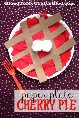 Paper Plate Cherry Pie - Kid Craft