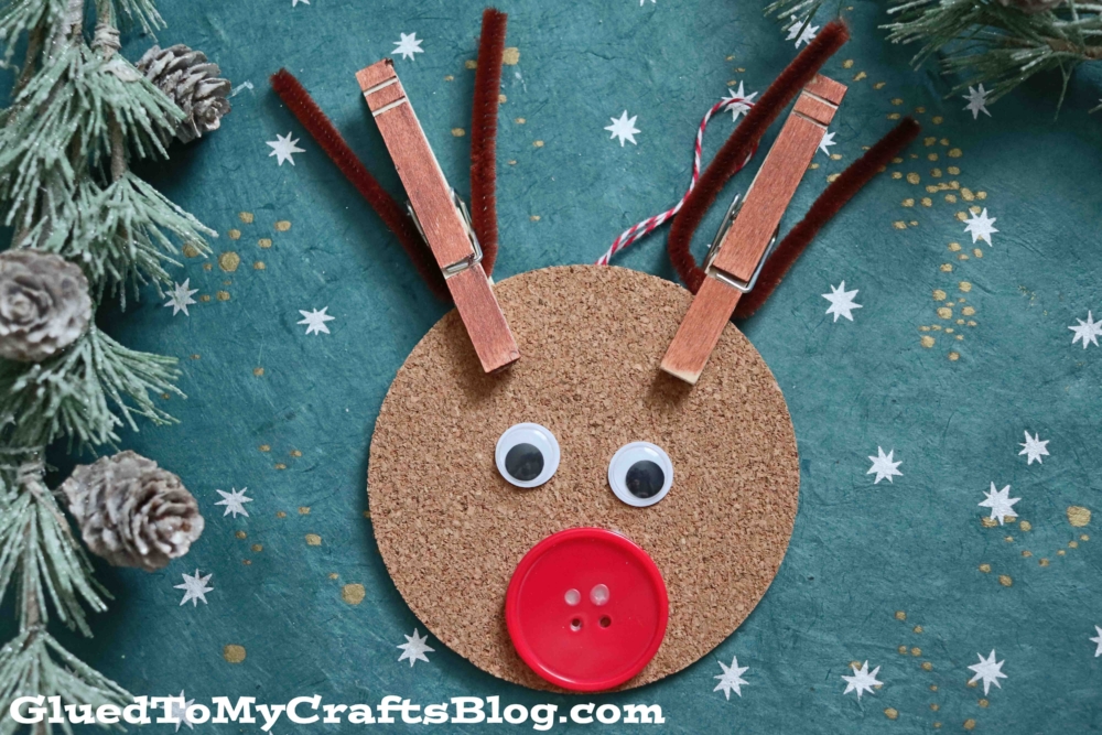 Cork Reindeer Ornament