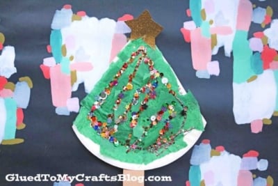 Paper Plate Christmas Tree Craft