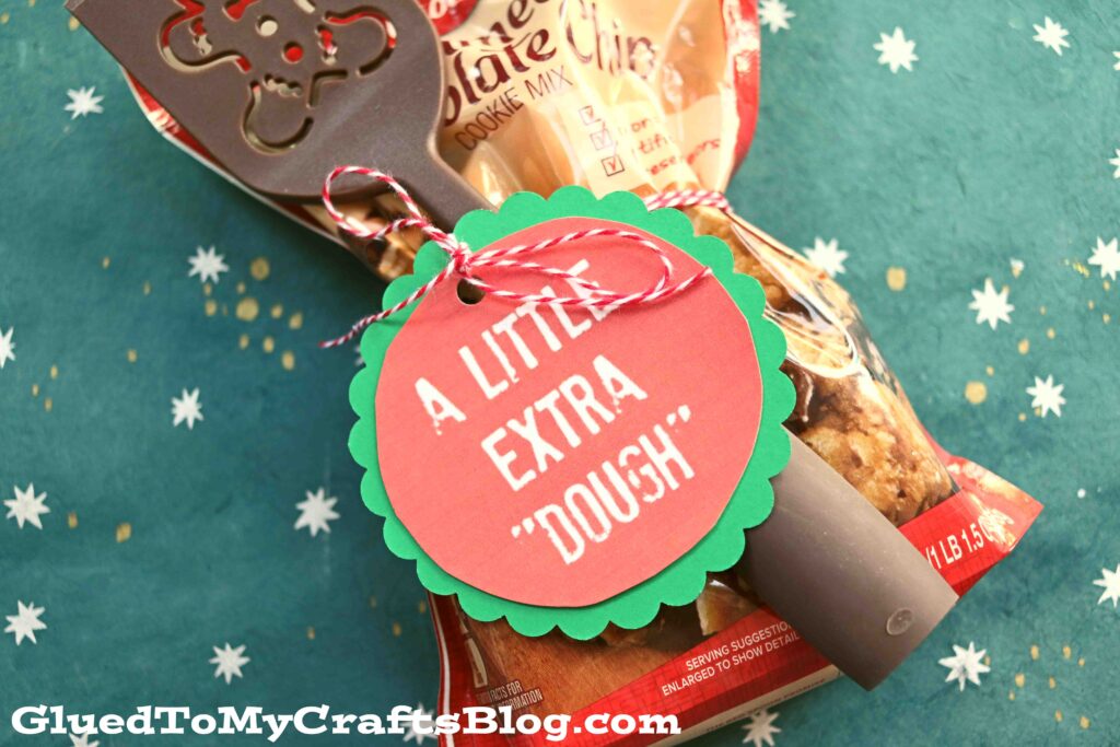 A Little Extra Dough - Punny Gift Tag Printable For Christmas