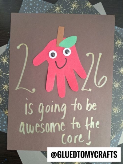 HANDPRINT APPLE - GOING TO BE AWESOME TO THE CORE