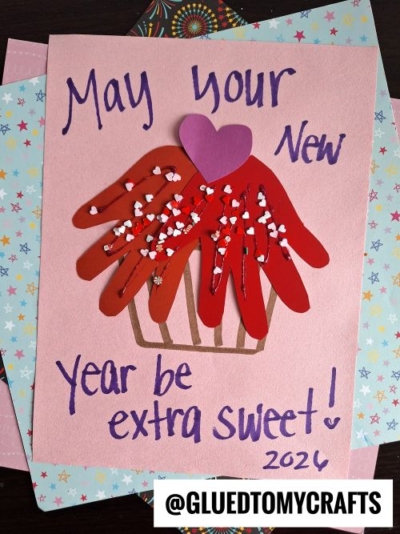 MAY YOUR NEW YEAR BE EXTRA SWEET CUPCAKE CRAFT