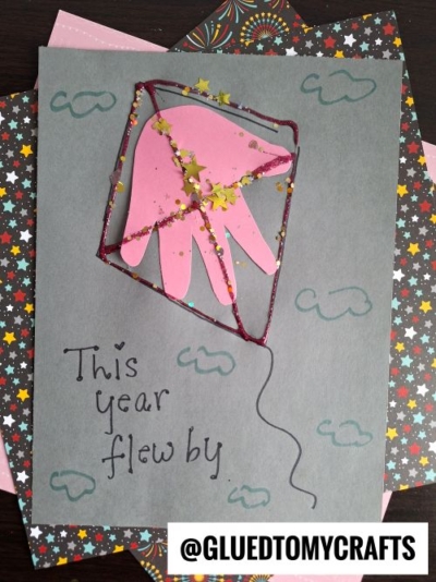 HANDPRINT KITE - THIS YEAR FLEW BY