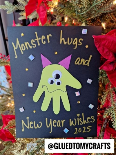 MONSTER HUGS AND NEW YEAR WISHES KEEPSAKE