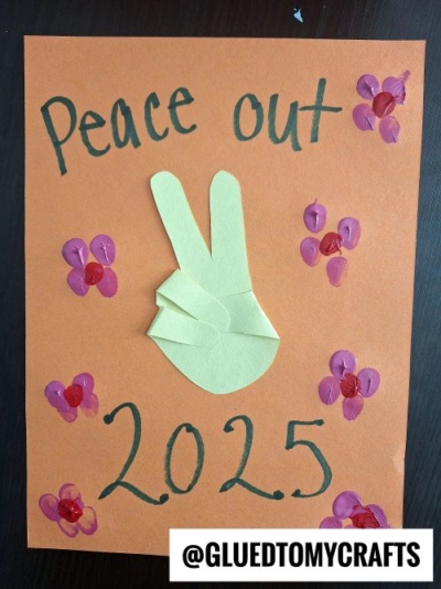 PEACE OUT 2026 HANDPRINT KEEPSAKE