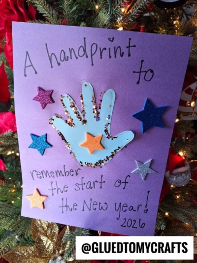 START OF A NEW YEAR HANDPRINT KEEPSAKE