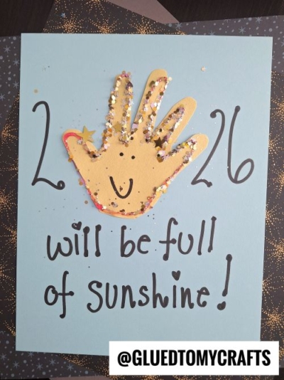 HANDPRINT SUNSHINE FOR THE NEW YEAR