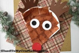 Paper Plate Reindeer - Christmas Kid Craft Idea