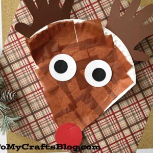 Paper Plate Reindeer - Christmas Kid Craft Idea