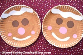 Paper Plate Gingerbread Man {Kid Craft}