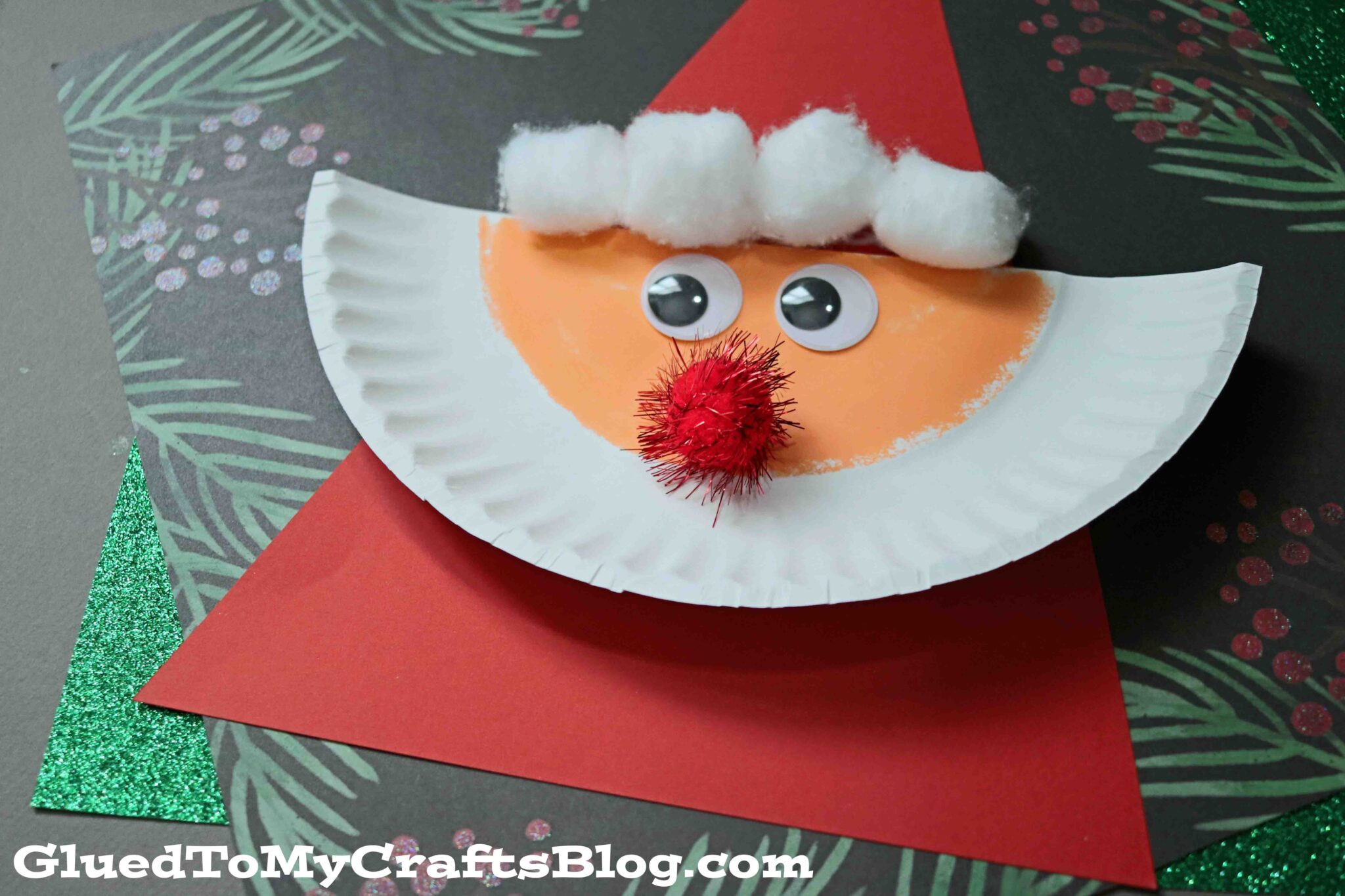 Paper Plate Santa Craft