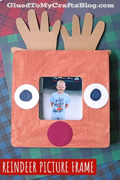 wooden-handprint-antler-reindeer-picture-frame-craft-idea-gluedtomycrafts