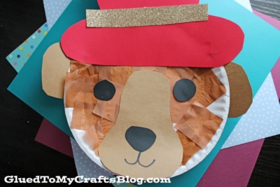 Paper Plate Paddington Bear