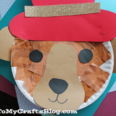 Paper Plate Paddington Bear