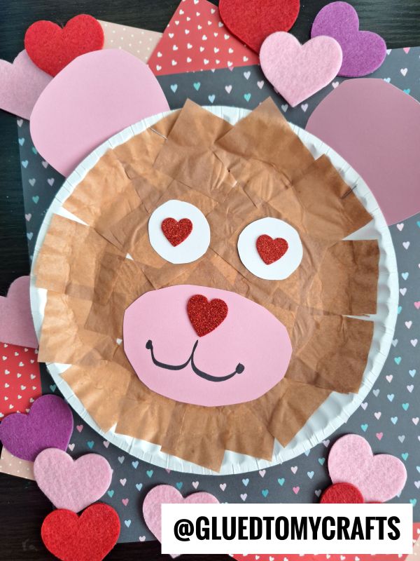 Paper Plate Valentine Bear Craft Idea For Kids