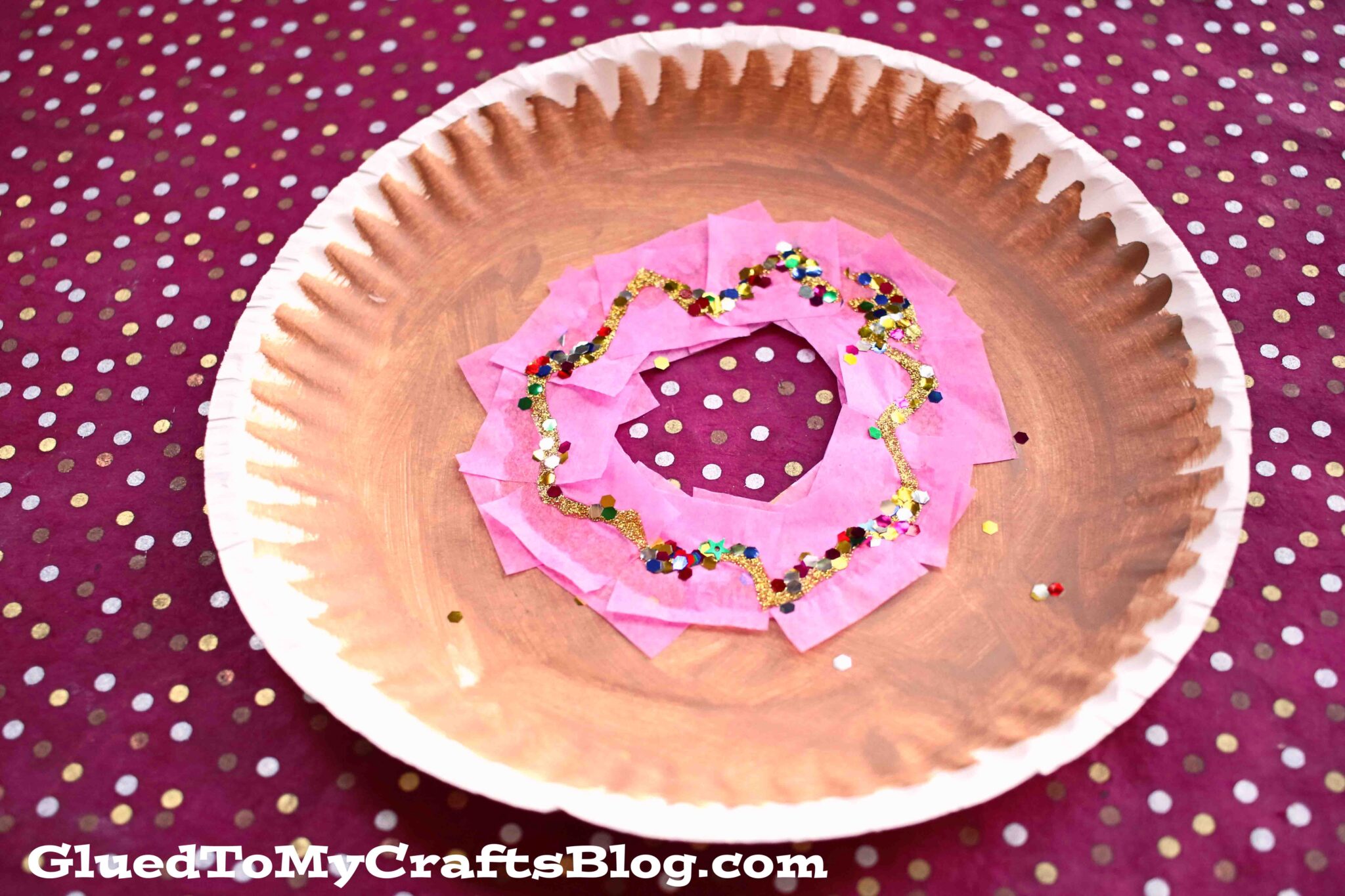 Tissue Paper & Paper Plate Donut