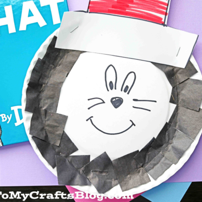 Paper Plate Dr. Seuss Cat In The Hat - Kid Craft Idea