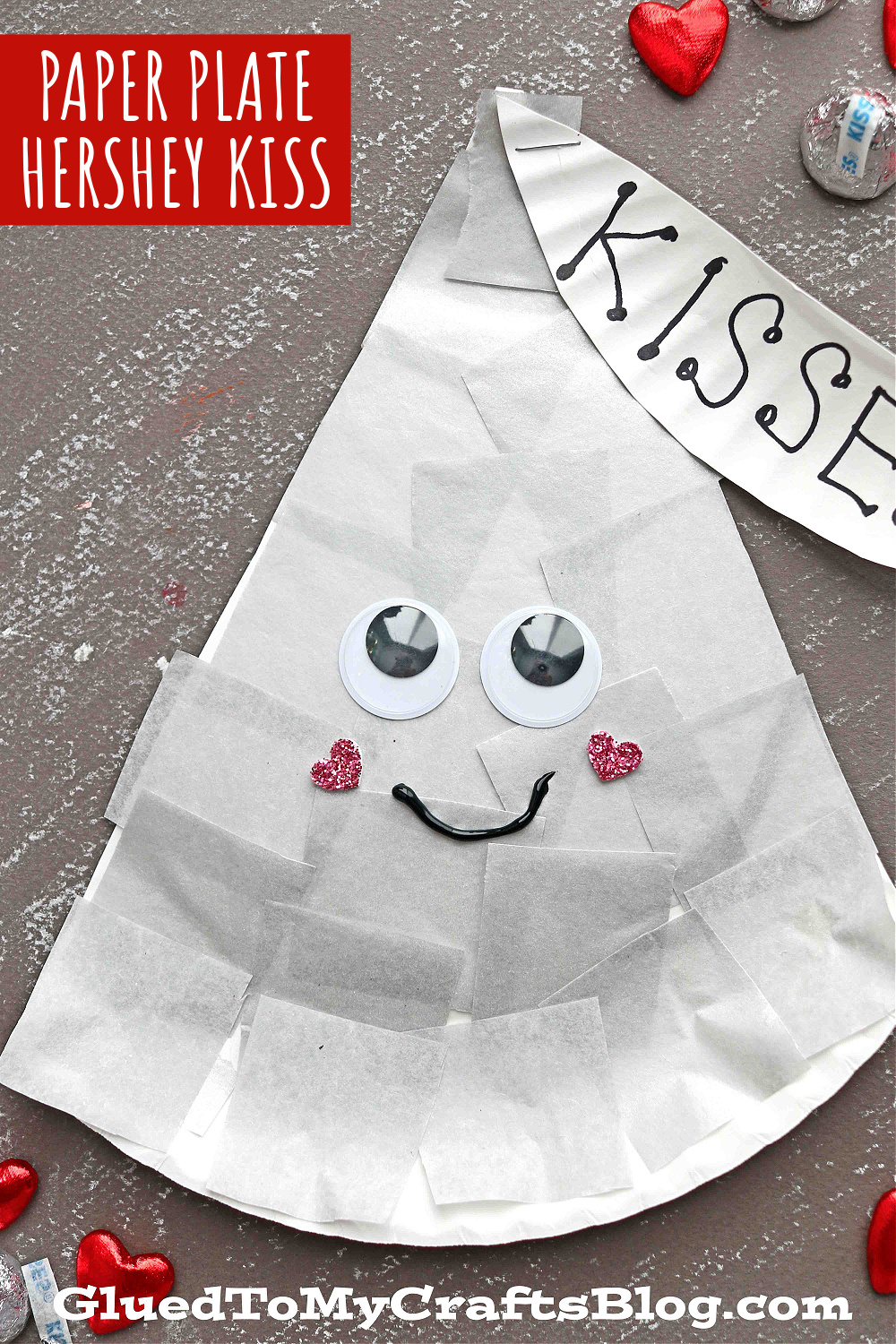 Paper Plate Hershey Kiss Craft