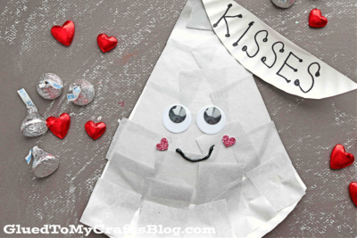 Paper Plate Hershey Kiss - Kid Craft Idea For Valentine's Day
