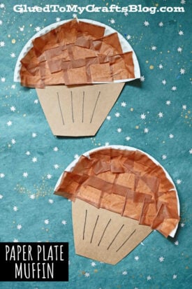 Paper Plate Muffin - Kid Craft Idea For Story Time